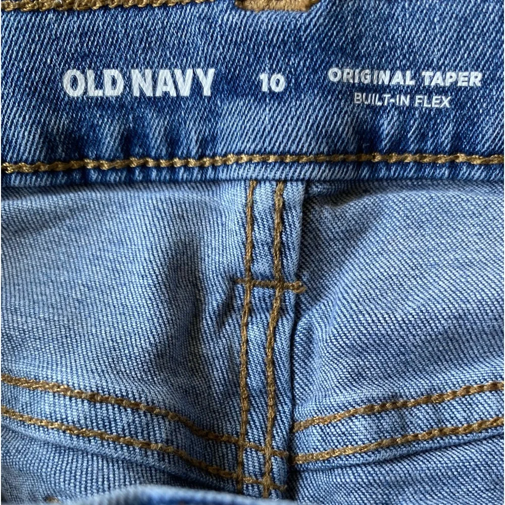 OLD NAVY Boys Stonewashed Blue Jeans Size 10